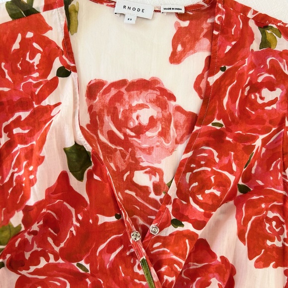 RHODE Resort Fiona Floral-print Rose Bouquet Dress - Picture 5 of 10